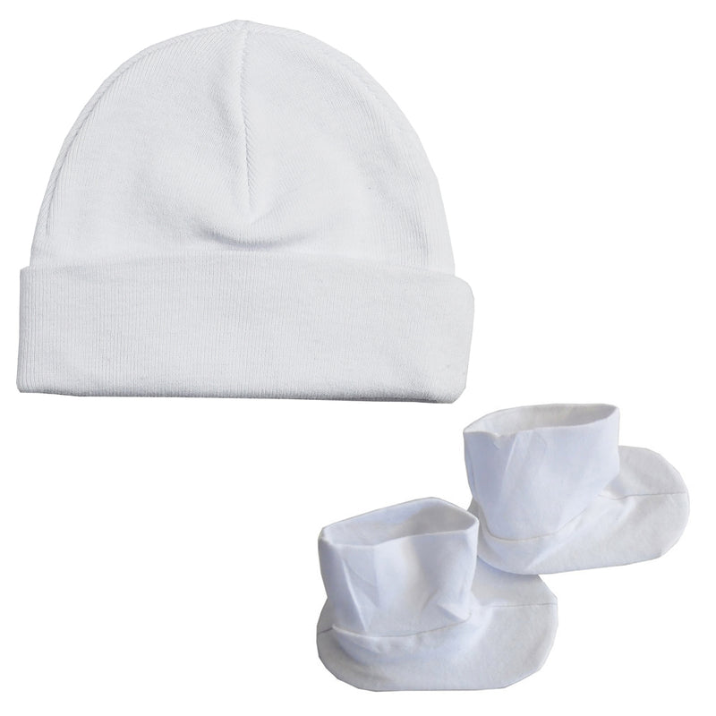The Cap and Bootie Set — White