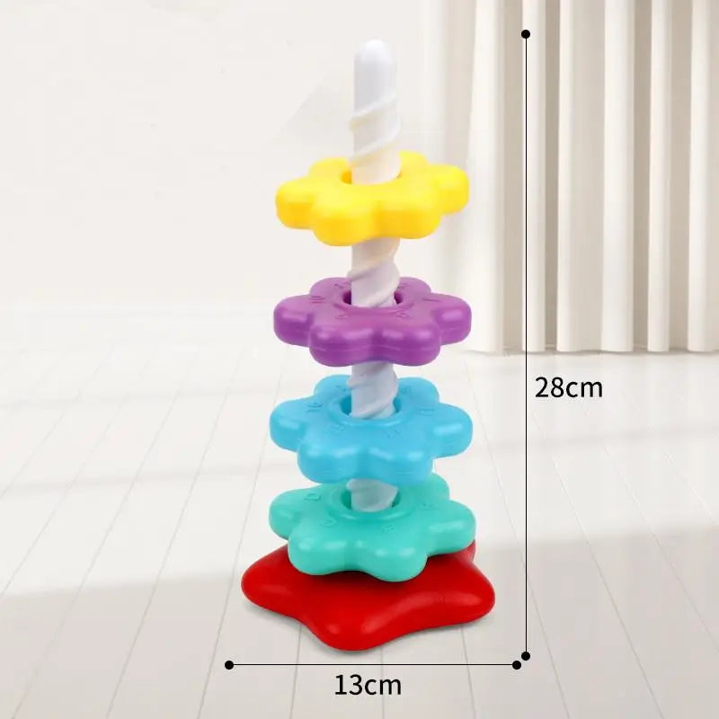 The Rainbow Tower — Spinning Stacker