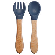 The Wooden-Handle Spoon & Fork Set