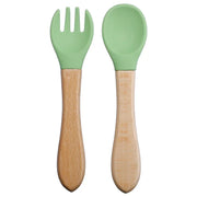 The Wooden-Handle Spoon & Fork Set