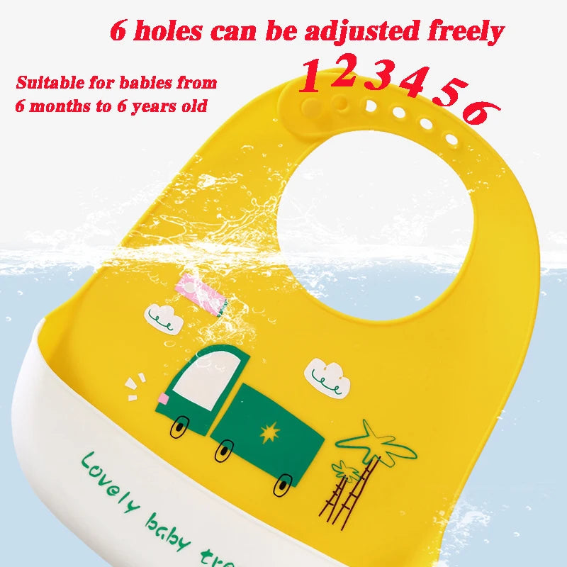 The Silicone Bib — Adjustable, with Crumb Catcher