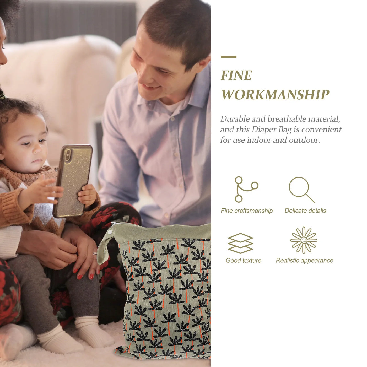 The Wet/Dry Diaper Pouch — Waterproof