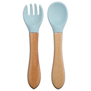 The Wooden-Handle Spoon & Fork Set