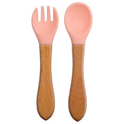 The Wooden-Handle Spoon & Fork Set