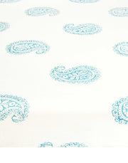 TEAL PAISLEY FITTED CRIB SHEET