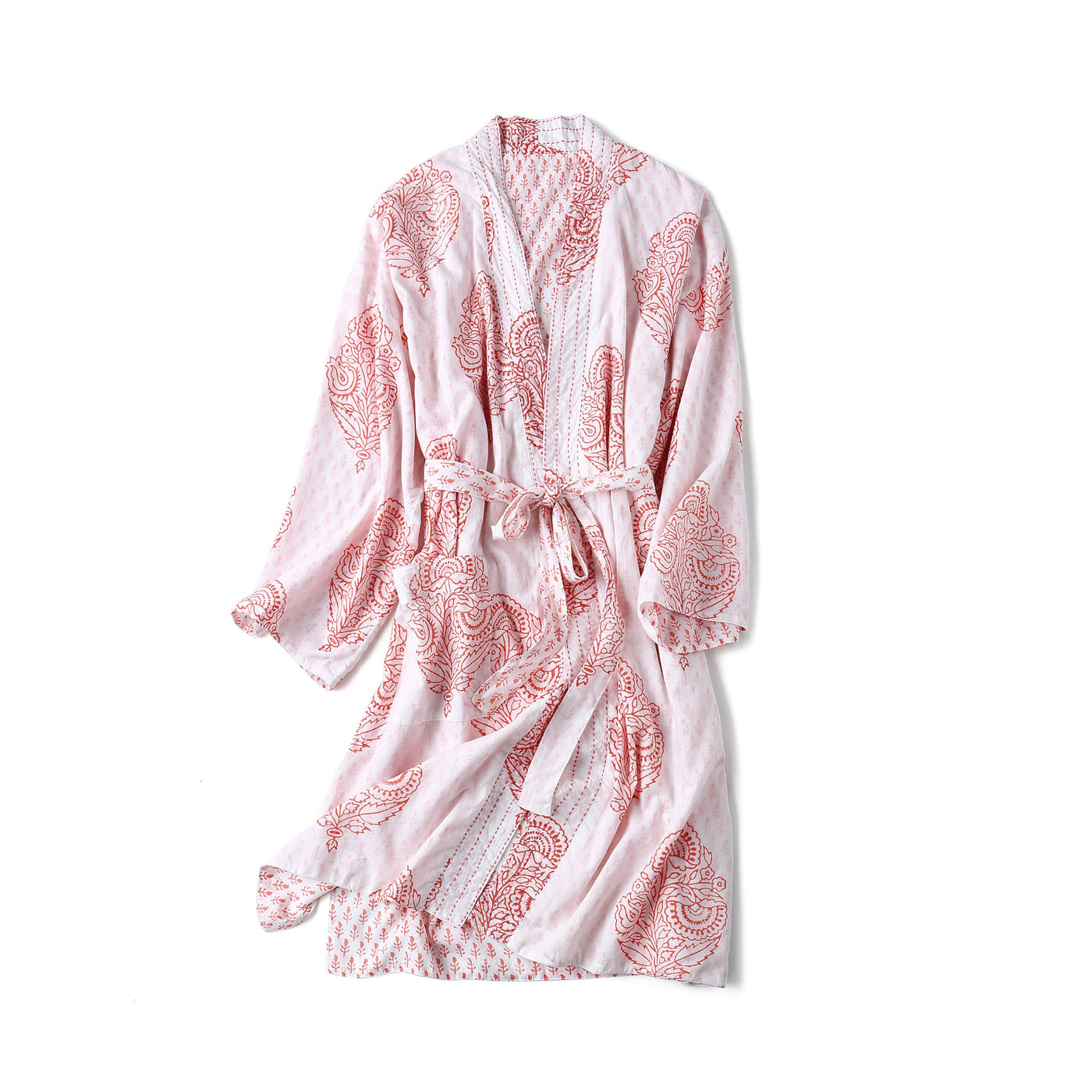 The PINK CITY Robe — Block-Printed