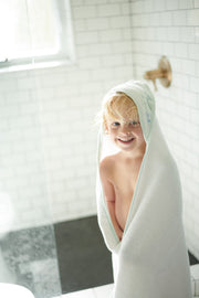 The Whale Hooded Towel & Washcloth Set