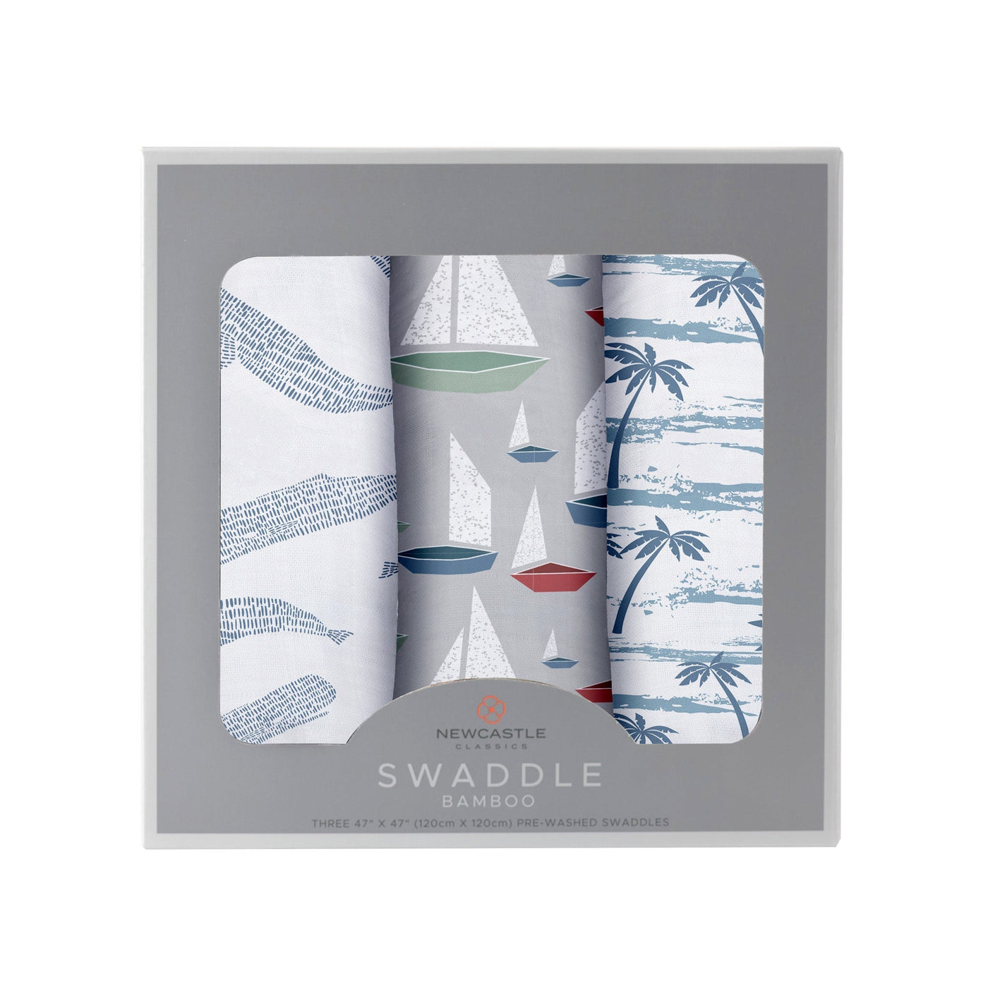 The Ocean Tides Swaddle — Bamboo Three-Pack