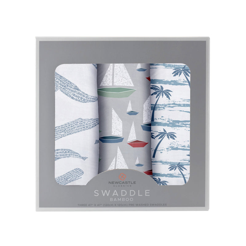 The Ocean Tides Swaddle — Bamboo Three-Pack