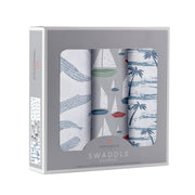 The Ocean Tides Swaddle — Bamboo Three-Pack