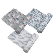 The Ocean Tides Swaddle — Bamboo Three-Pack