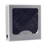 The Bamboo Hooded Towel & Washcloth — Midnight Moon