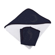 The Bamboo Hooded Towel & Washcloth — Midnight Moon