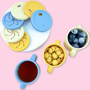 The Suction Dish Set — Bamboo & Silicone
