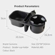 The Stroller Cup Holders — 3-in-1