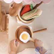 The Pan & Pot Set — Mahogany Wood
