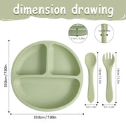 The Silicone Dining Set — Three-Piece